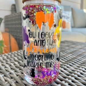 HOcUs PoCUs snow glob glass can tumbler